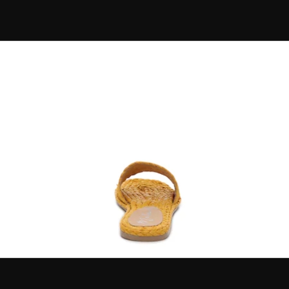 Yellow Espadrille Slide Sandals - Picture 5 of 7